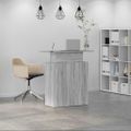vidaXL Recepčný stôl sivý dub sonoma 100x40x104 cm kompozitné drevo