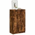 vidaXL Botník dymový dub 59x35x100 cm spracované drevo