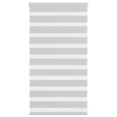 vidaXL Zebra roleta svetlosivá 90x100 cm šírka látky 85,9 cm polyester