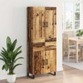 vidaXL Highboard 2 ks Staré drevo 69,5 x 34 x 180 cm
