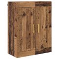 vidaXL Highboard Staré drevo 69,5 x 34 x 180 cm Kompozitné drevo