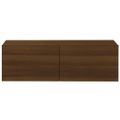 vidaXL Nástenné TV skrinky 4 ks hnedý dub sonoma 100x30x30 cm