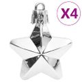 vidaXL 111-dielna sada vianočných ozdôb bielo-sivá polystyrén