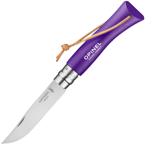 OPINEL 002205 VRI N°07 Bushwhacker Purple vreckový nôž 8 cm, fialová, drevo