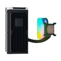 HYTE chladič CPU THICC Q60 - 240 / LGA 1851,1700,1200,AM5,AM4 / s displejem Vodní chlazení CPU, 240mm, 52mm tlouštka, 5" IPS displej 720×1280, duální cerpadla, 2× THICC FP12, Nexus Link, Intel LGA1851/1700