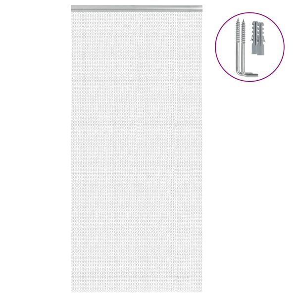 vidaXL Záves na dvere 100x212 cm hliník