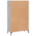 vidaXL Vysoká skrinka betónová sivá 69,5x31x115 cm kompozitné drevo