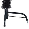 vidaXL Umelý predsvietený vianočný stromček Čierna 120 cm PVC