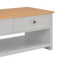vidaXL Konferenčný stolík sivý 100x50x42 cm