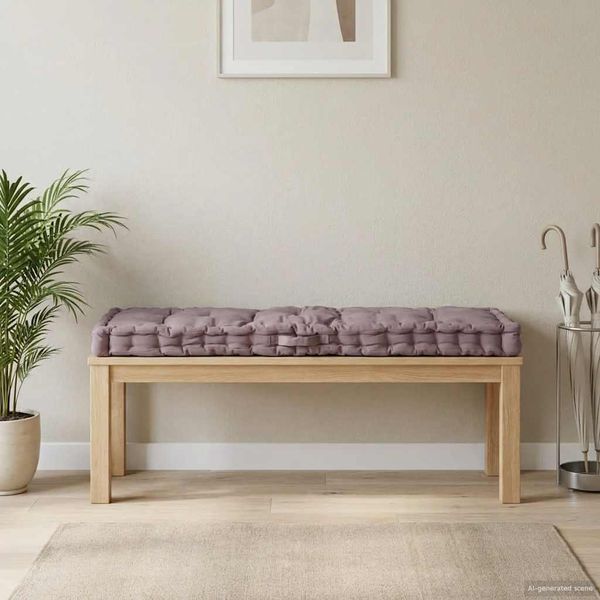 vidaXL Podložka na paletový nábytok 120x40x7 cm, sivohnedá