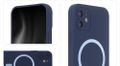Silikónové mäkké Mag puzdro pre iPhone 13 6,1" tmavomodrá