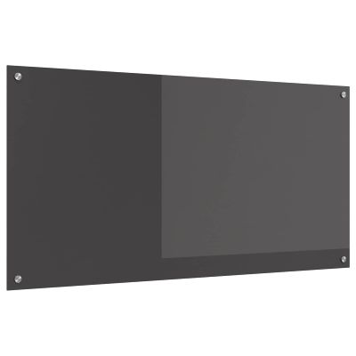vidaXL Kuchynský obklad Tmavo šedá 120 x 60 cm tvrdené sklo