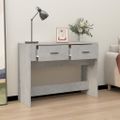 vidaXL Konzolový stolík betónovosivý 100x39x75 cm spracované drevo