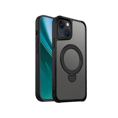 Etteri Matt Mag Ring puzdro pre iPhone 13 6,1" čierne