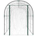 vidaXL Skleník priehľadný 160x400x190 cm PVC a práškovaná oceľ