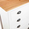 vidaXL Komoda Hill s 5 zásuvkami 79x40x96,5 cm, borovicový masív