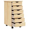 vidaXL Mobilný úložný kabinet s priehradkami MOSS 34 x 39 x 65,5 cm