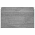 vidaXL Lavica na topánky sivá sonoma 80x24x45 cm spracované drevo