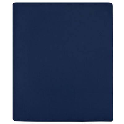 vidaXL Plachta Jersey námorn modrá 100x200 cm bavlna