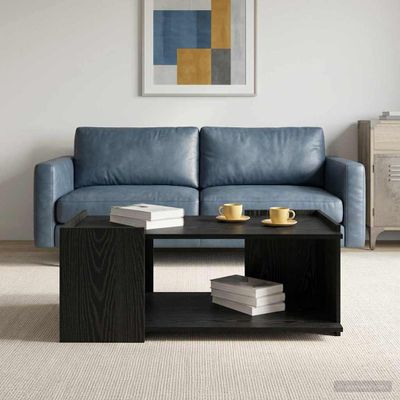 vidaXL Konferenčný stolík Čierny dub 90 x 50 x 33 cm Kompozitné drevo