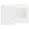 vidaXL Konferenčný stolík Biela 50,5 x 50 x 33 cm Kompozitné drevo