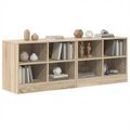 vidaXL Skriňa pod posteľ s poličkou 2 ks Dub sonoma 66 x 33 x 48 cm
