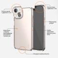 Ošklivé gumové puzdro Vogue pre iPhone 15 Plus 6,7" ružové zlato