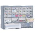 vidaXL Organizér so 38 zásuvkami 52x16x37,5 cm