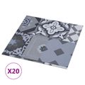 vidaXL Samo-lepiace podlahové dosky Farebný vzor 30,5 x 30,5 cm 20 ks