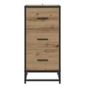vidaXL Servírovacia skriňa Remeselný dub 35,5 x 35 x 76 cm