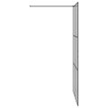 vidaXL Stena walk-in sprchy Čierna 115 x 195 cm tvrdené sklo