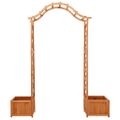 vidaXL Záhradná pergola s kvetináčom jedľový masív
