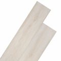 vidaXL Podlahové dosky Biely 5,26 m² 18 ks PVC