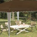 vidaXL Prístrešok na párty 575 x 290 x 245 cm Sivohnedá