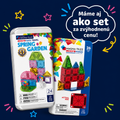 Magnetická stavebnica microMAGS Travel Set 26 dielov
