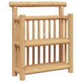 vidaXL Stenná polica Nástenná montáž Prírodná 40 x 13 x 44 cm Bambus