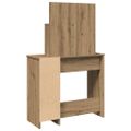 vidaXL toaletný stolík so zrkadlom Artisan Dub 86,5x35x136 cm