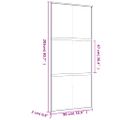 vidaXL Posuvné dvere zlaté 90x205 cm matné ESG sklo a hliník