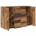 vidaXL Komody CORONA 2 ks Staré drevo 59 x 39 x 80 cm Kompozitné drevo