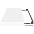 vidaXL Plávajúce nástenné police 4 ks, biele 80x23,5x3,8 cm, MDF