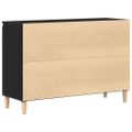 vidaXL Servírovacia skriňa Čierna 102 x 35 x 60 cm Kompozitné drevo