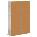vidaXL CD Skrinka 2 ks Betónovo sivá 33 x 23,5 x 97,5 cm