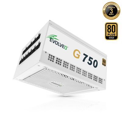 EVOLVEO G750, 750W/ ATX 3.1/ 80+ GOLD/ Modular