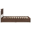 vidaXL Úložná posteľ Hnedý dub 75 x 190 cm Kompozitné drevo