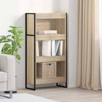 vidaXL Knižnica Sonoma 60 x 30 x 121 cm Kompozitné drevo