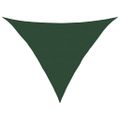 vidaXL Tieniaca plachta 160 g/m² tmavozelená 5x5x6 m HDPE