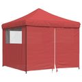 vidaXL Párty stan 292 x 292 x 315 cm Vínovo červená Oxfordská látka