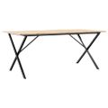 vidaXL Jedálenský stolík v tvare X 180x90x75 cm borovica a oceľ