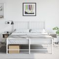 vidaXL Nočné stolíky 2 ks biele 36x39x43,5 cm oceľ