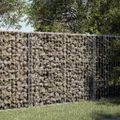 vidaXL Gabiónový kôš s krytom 100x50x100 cm pozinkované železo